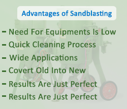 advantages of sandblasting